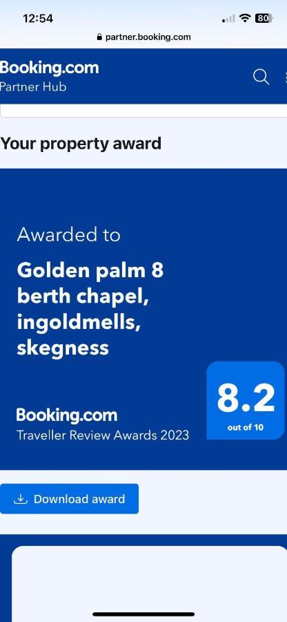 Golden Palm 8 Berth Chapel Saint Leanords, Ingoldmells, Skegness Caravan Exterior photo